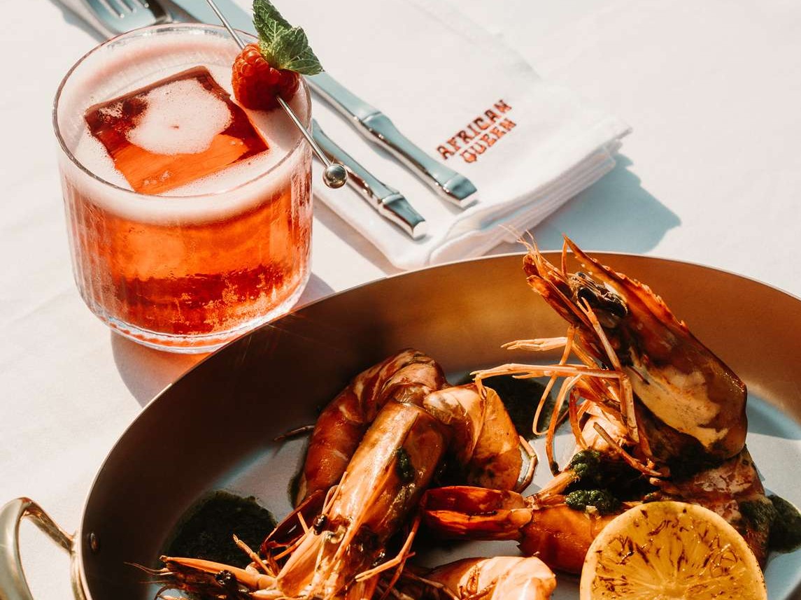 african queen sea food cocktail