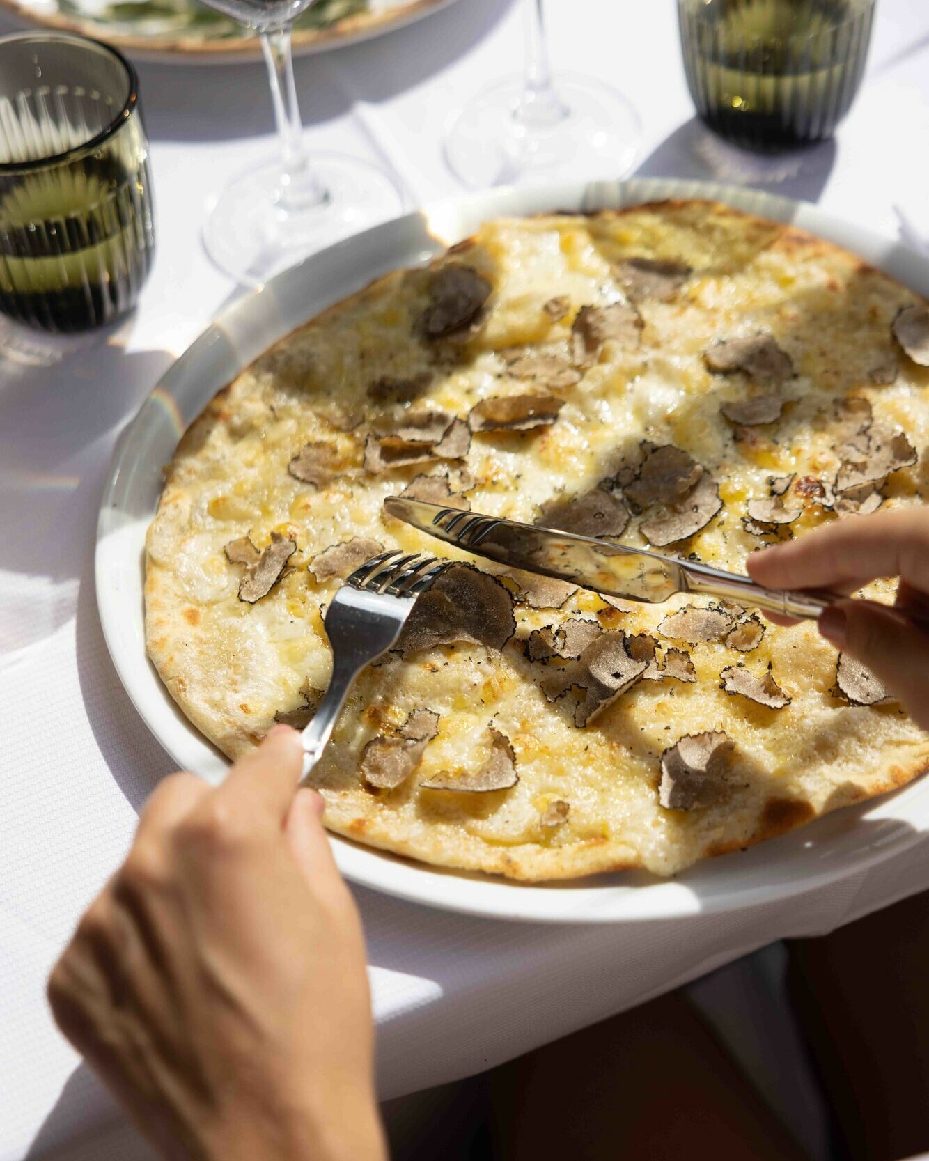 pizza a la truffe